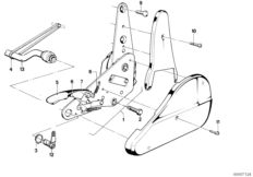 Fotel przedni-okucie siedzeń rozkład. (52_1404) dla BMW 5' E28 525i Lim ECE