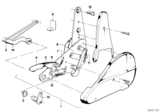 Fotel przedni-okucie siedzeń rozkład. (52_0112) dla BMW 3' E21 320 Lim ECE