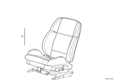 Fotel przedni kompletny (52_0552) dla BMW 3' E36 318is Cou USA