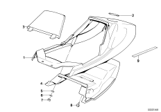 Część tylna kanapy (52_1010) dla BMW R 100 RS USA