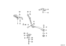 Elementy dod. siedzenia (52_1030) dla BMW K 1100 RS (0522,0532) USA