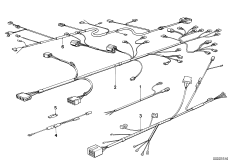 Zestawy kabli (61_0436) dla BMW 6' E24 635CSi Cou USA