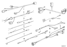 Różne komplety przewodów (61_0437) dla BMW 6' E24 M635CSi Cou ECE
