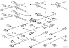 Różne komplety przewodów (61_0439) dla BMW 5' E34 525ix Lim ECE