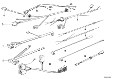 Różne komplety przewodów (61_0459) dla BMW 6' E24 M6 Cou USA