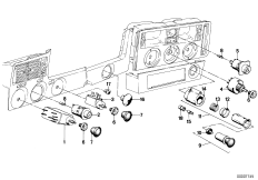 Deska rozdzielcza z przełącznikami (61_0692) dla BMW 3' E21 316 Lim ECE
