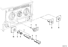 Różne przełączniki (61_0703) dla BMW 6' E24 635CSi Cou ECE