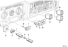 Różne przełączniki (61_0705) dla BMW 6' E24 628CSi Cou ECE