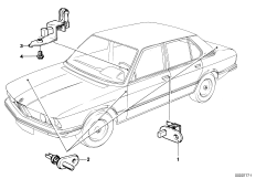 Różne przełączniki (61_0734) dla BMW 5' E12 530i Lim JAP