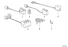 Various micro switches (61_0767) dla BMW 5' E34 525i Tou ECE