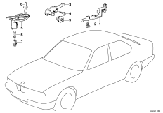 Różne przełączniki (61_0776) dla BMW 3' E30 320i Cab ECE