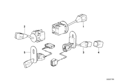Przełącznik biegów na kolumnie kierown. (61_0804) dla BMW 8' E31 840i Cou USA