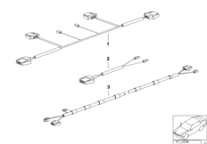 Wiązki kabli dachu skł. / Hardtopu (61_0111) dla BMW 3' E36 M3 3.2 Cab USA