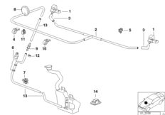 Elem. poj. instalacji spryskiwacza szyb (61_0162) dla BMW 7' E38 750i Lim ECE