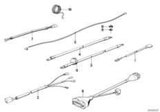 Różne dodatkowe wiązki przewodów (61_0198) dla BMW R65T ECE