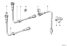 Linka szybkościomierza (62_0093) dla BMW 6' E24 633CSi Cou JAP