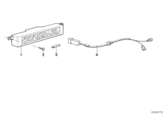 Lampka kontrolna systemu pasów bezp. (62_0094) dla BMW 6' E24 633CSi Cou JAP