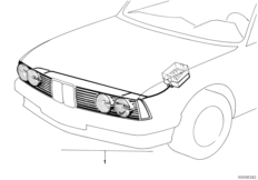 Zestaw doposażenia - podw. reflektor (63_0414) dla BMW 3' E21 318i Lim ECE