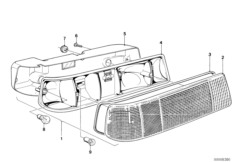 Lampa tylna (63_0167) dla BMW 3' E21 320i Lim USA