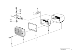 Lampa kierunkowskazu (63_0328) dla BMW R 80 G/S ECE