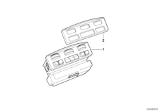 Urz. urucham. ogrzewania/klimatyzacji (64_0019) dla BMW 7' E32 750iL Lim ECE