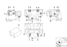 Napęd nastawczy autom. klimatyzacji (64_0214) dla BMW 7' E38 750iL Lim USA