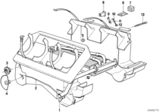 Elementy pojedyncze grzejnika (64_0242) dla BMW 5' E12 528i Lim USA