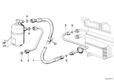 Przewód elastyczny ciśnieniowy (64_0340) dla BMW 3' E21 323i Lim ECE