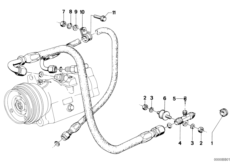 Zawór klimatyzacji/mocowanie węży (64_0418) dla BMW 3' E21 320i Lim JAP
