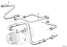 Przewód układu chłodzenia (64_0453) dla BMW 5' E12 530i Lim USA