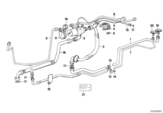 Przewód układu chłodzenia (64_0548) dla BMW 6' E24 635CSi Cou USA