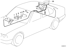 Elementy uzup. 2. komponenty (65_0351) dla BMW 5' E34 525i Tou ECE