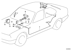 Elem. poj. systemu Stereo (65_0151) dla BMW 3' E30 320i Cab ECE