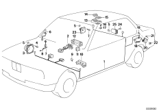 Elem. poj. systemu dźwięk. (65_0152) dla BMW 3' E30 318i Cab ECE