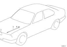 Taśma uziemiająca pokrywy silnika (65_0207) dla BMW 3' E92 LCI 325i Cou ECE