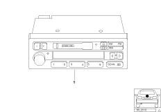Radio BMW (65_2715) dla BMW 3' E36 318is Cou USA
