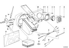 Zestaw montażowy radia (65_0327) dla BMW K 100 LT 87 (0506,0516) USA