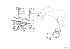 Zestaw montażowy radia/poj. części (65_0337) dla BMW K 1100 LT (0526, 0536) USA