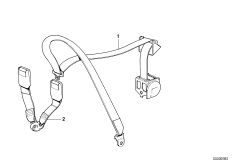 Pas bezpieczeństwa tylny (72_0004) dla BMW 3' E30 318i Cab ECE