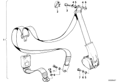 Pas bezpieczeństwa tylny (72_0111) dla BMW 7' E23 733i Lim ZA