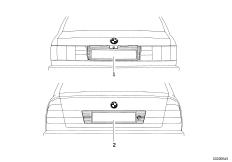 Dekoracyjna tylna osłona (03_0840) dla BMW 3' E30 320i 4-d ECE