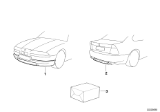 Doposażenie - pakiet aerodynamiczny M (03_0800) dla BMW 8' E31 850Ci Cou ECE