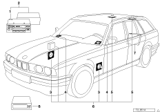 System audio ze zmieniarką CD (03_1241) dla BMW 5' E34 530i Tou ECE