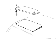 Osłona przeciwwietrzna (03_2704) dla BMW 5' E34 525i Lim USA