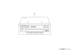 Radio kasetowe ze sterowaniem CD (03_2397) dla BMW 3' E30 318i 4-d ECE