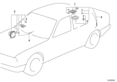 Głośnik przedni/tylny (03_1427) dla BMW 5' E34 525tds Lim ECE