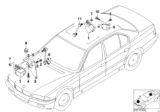 Czujnik regulacji zasięgu świateł (31_0268) dla BMW 7' E38 750iL Lim ECE