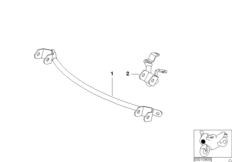 Uchwyt lampy sygnalizacyjnej (63_0426) dla BMW R 850 R 94 (0401,0406) ECE