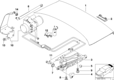 Tylna klapa/poj. części (41_0075) dla BMW 7' E38 750i Lim ECE