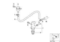 Ham. tyl. koła-Gł. cylinder hamulcowy (34_0681) dla BMW F 650 97 (0166) USA